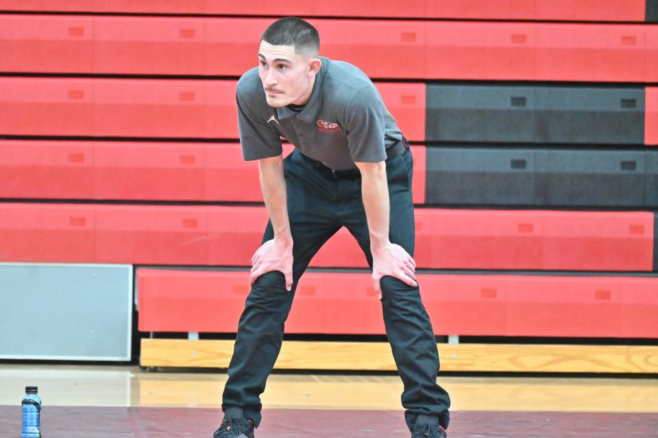 New Smyrna Beach boys basketball coach Zach Camporese is Florida Athletic Coach's Association's District 9 overall Coach of the Year.