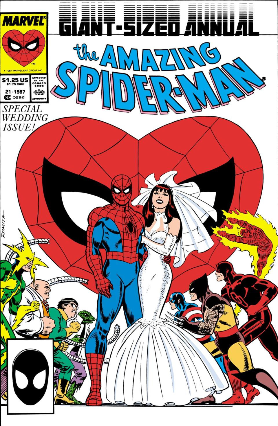 The Amazing Spider-Man # 21 (Special Wedding Issue) by John Romita Sr.