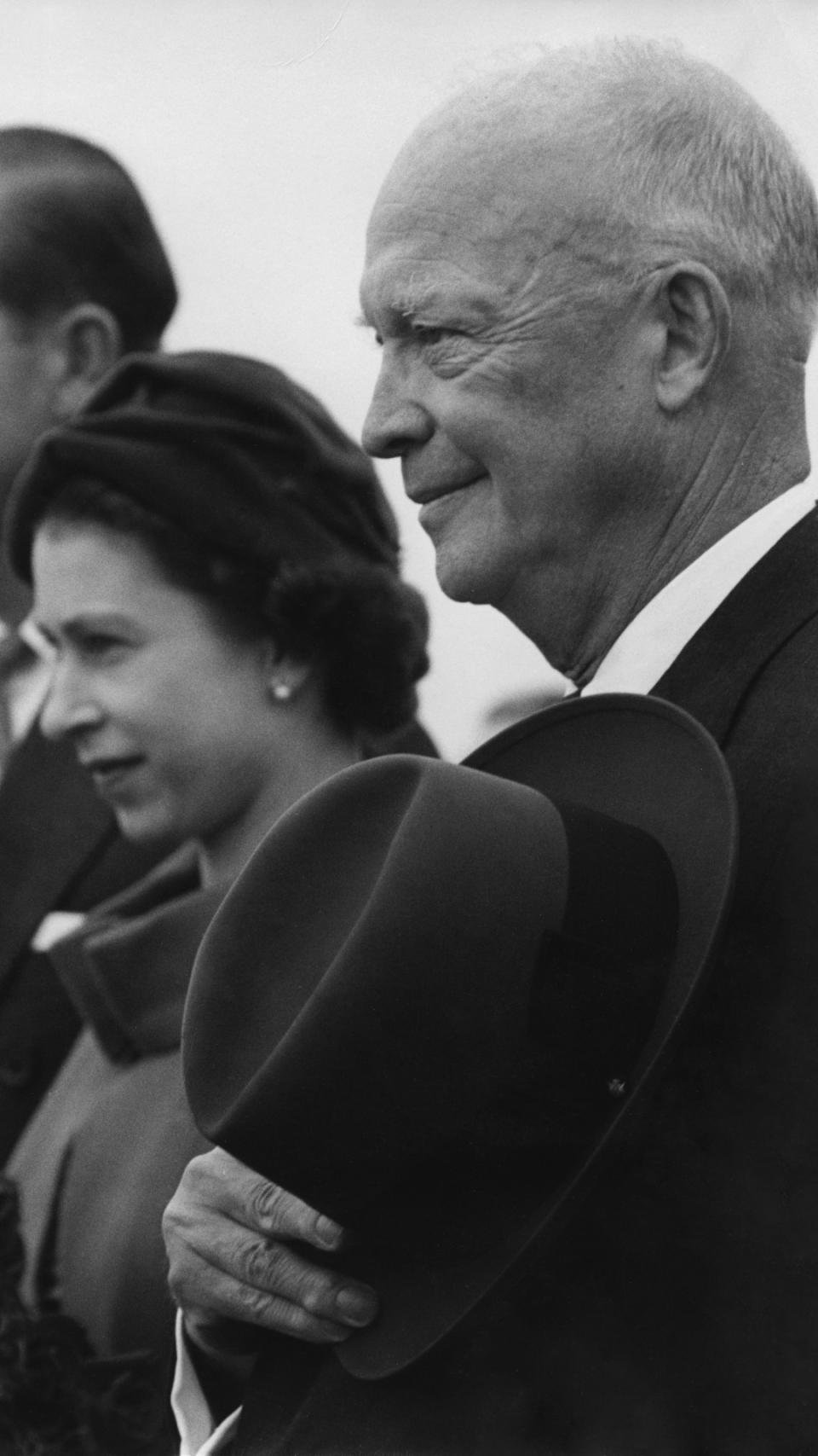 Queen Elizabeth II with President Eisenhower