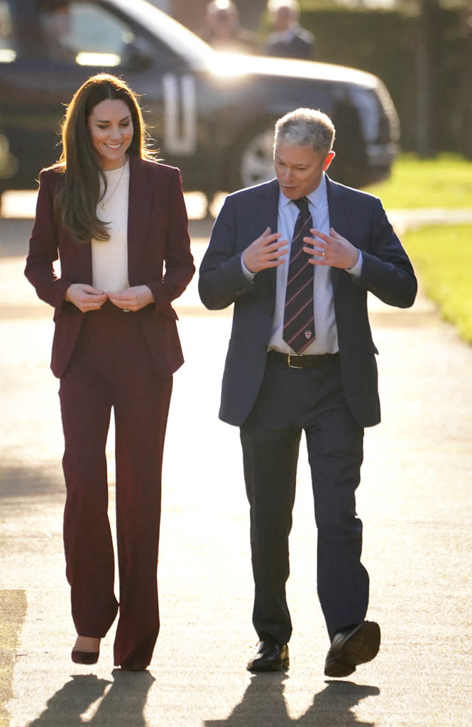 L'arrivée de Kate au palais de Hampton Court