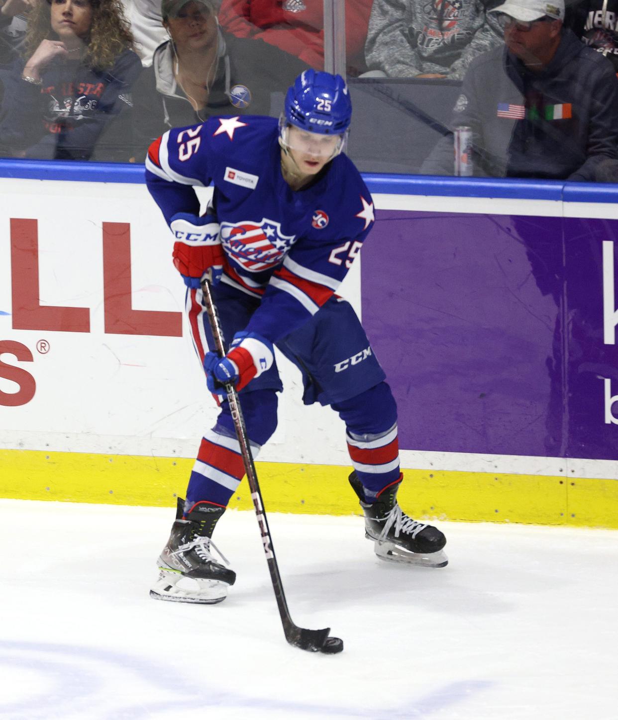 Jiri Kulich scored early in the first period for the Amerks in Game 5 at Hershey.