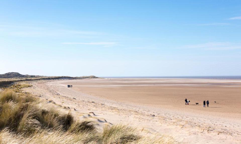 Holkham beach, north Norfolk, in quieter times