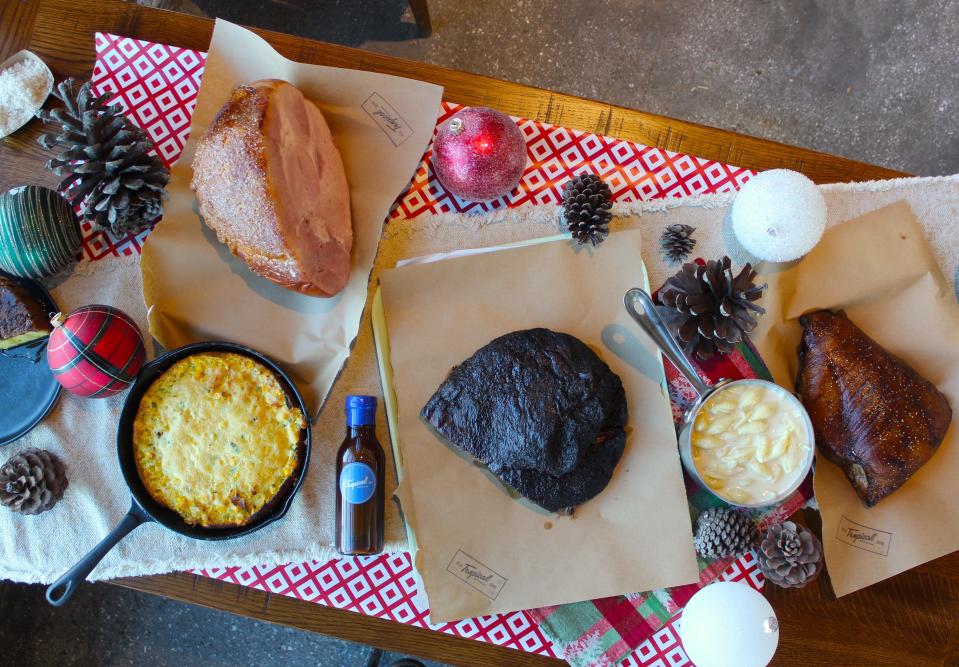 The Christmas spread at Tropical Smokehouse in West Palm Beach.