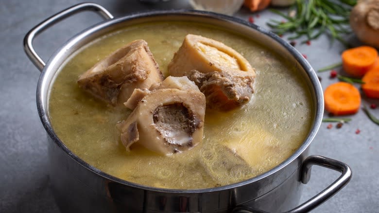 boiled bone and broth