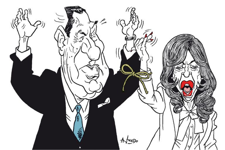 Juan Domingo Perón y Cristina Kirchner