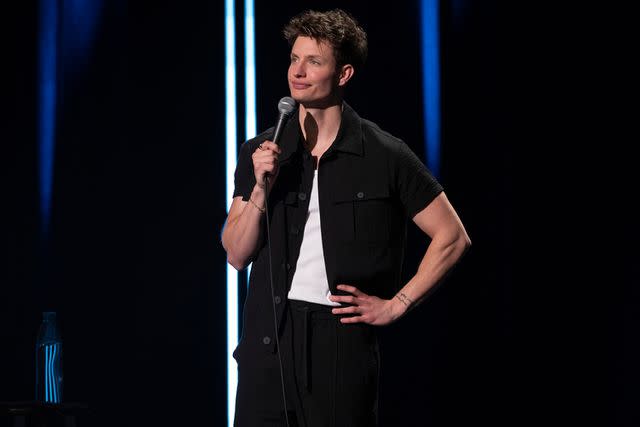 <p>Mathieu Bitton/Netflix</p> Matt Rife during his Netflix standup special, 'Natural Selection'