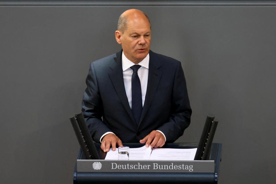 Bundeskanzler Olaf Scholz (Bild: REUTERS/Christian Mang)