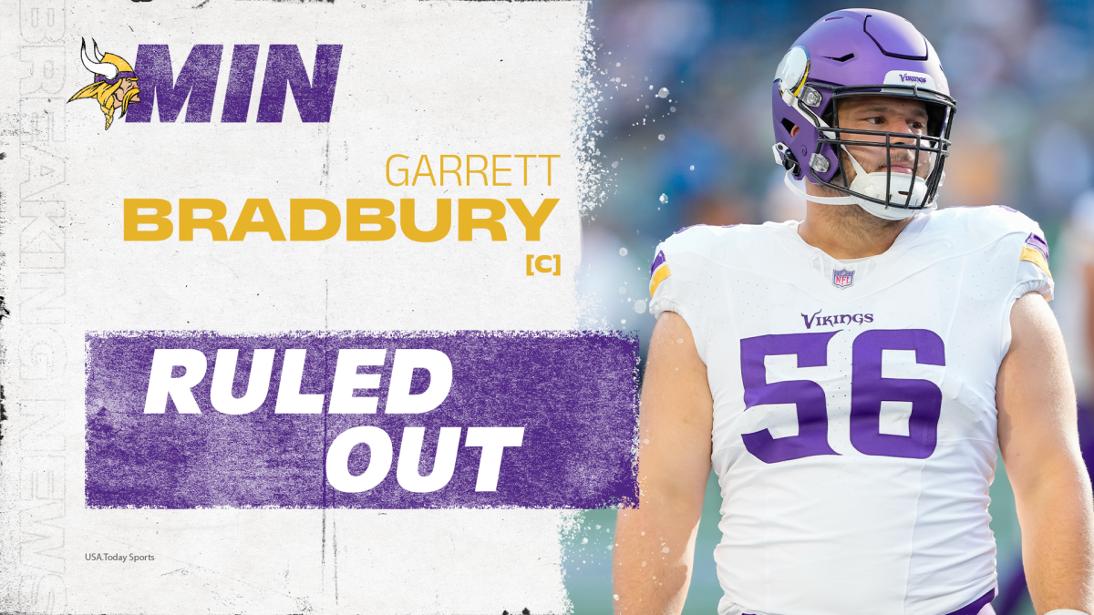 Garrett Bradbury ruled out with back injury