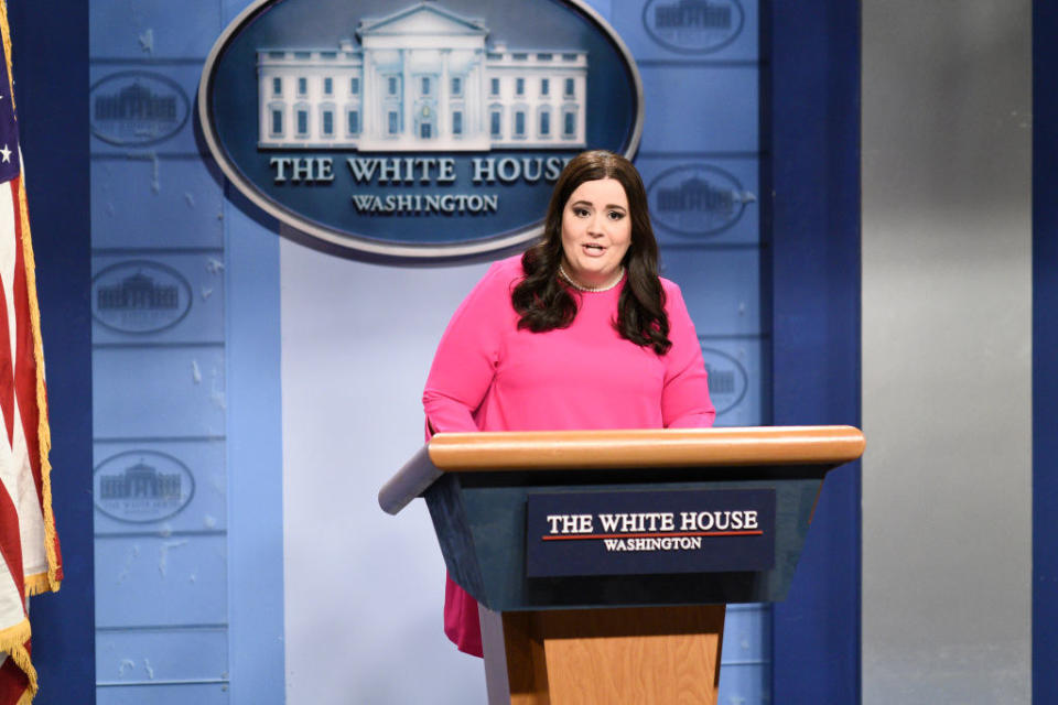 Aidy Bryant as Sarah Huckabee Sanders