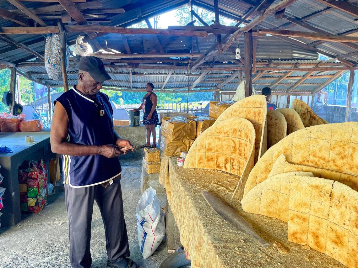 Auguste Boniface Prince, 78, is well-known in northern Haiti where he sources his cassava plant or manioc from local farmers across the region. His cassava bread business also provides dozens of jobs.