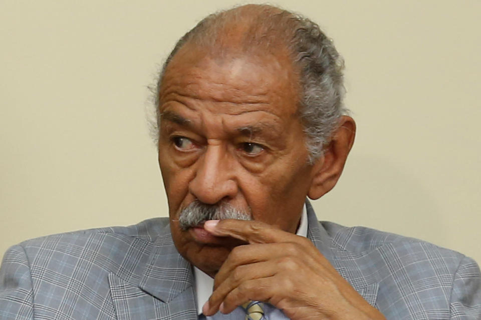 A family spokesman says Rep. John Conyers has been hospitalized for a stress-related illness. (Photo: Jonathan Ernst/Reuters)