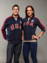 Taekwondo athletes and brother and sister, Diana Lopez and Steven Lopez pose for a portrait during the 2012 Team USA Media Summit on May 13, 2012 in Dallas, Texas. (Photo by Nick Laham/Getty Images)