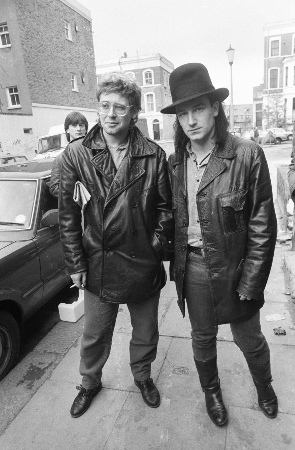 Adam Clayton and Bono (Getty Images)