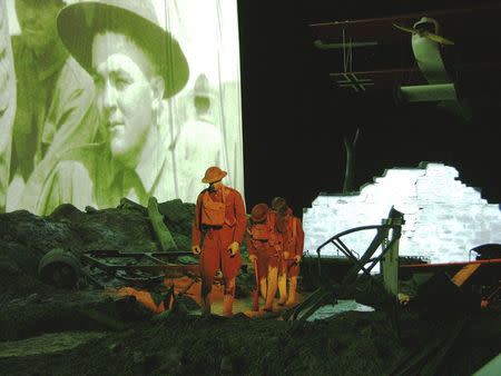 A full-scale depiction of "No Man's Land" is shown at the National World War I Museum at Liberty Memorial in Kansas City, Missouri, in this image released on July 11, 2014. REUTERS/National World War 1 Museum at Liberty Memorial/Handout via Reuters