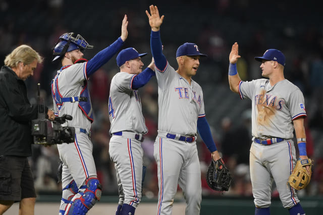 Rangers back Gray with 3 straight homers, beat Angels 5-1 to maintain AL  West lead - The San Diego Union-Tribune