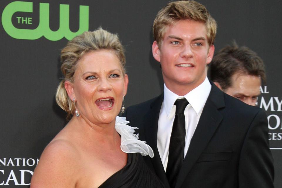 <p>Alamy</p> Kim Zimmer and Jake Weary The 36th Annual Daytime Emmy Awards in 2009