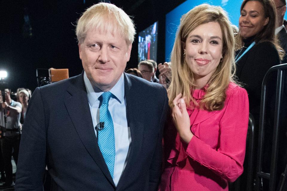 Prime Minister of Great Britain Boris Johnson and Carrie Symonds