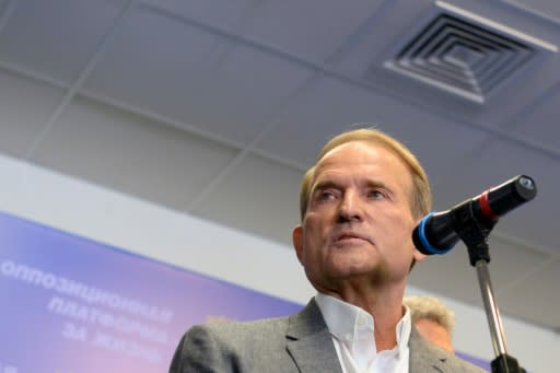 Ukraine's Opposition Platform-For Life party leader Viktor Medvedchuk is a close ally of Russian leader Vladimir Putin