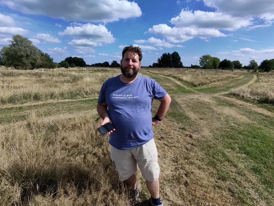 Hover Air X1 Sample images with Adam Juniper in a field