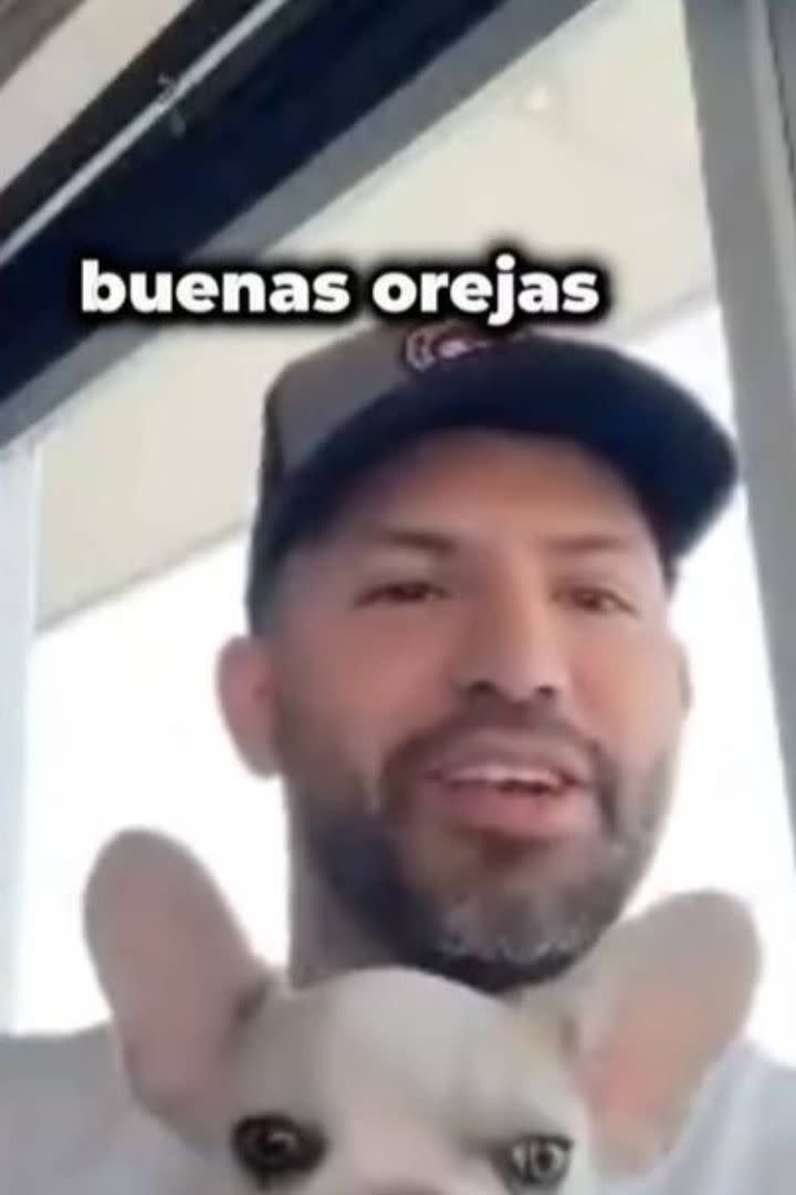 Kun Agüero no podía entender cómo se confundieron a su perro Milo con un conejo, pero varios usuarios le dijeron que, en un primer golpe de vista, podría suceder