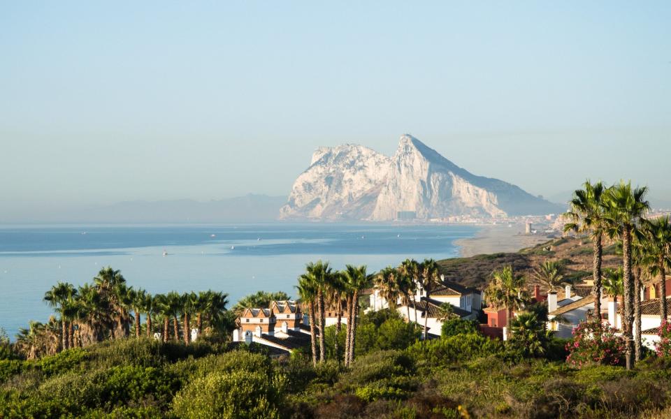 The Straits of Gibraltar pictured from La Alcaidesa in southern Spain