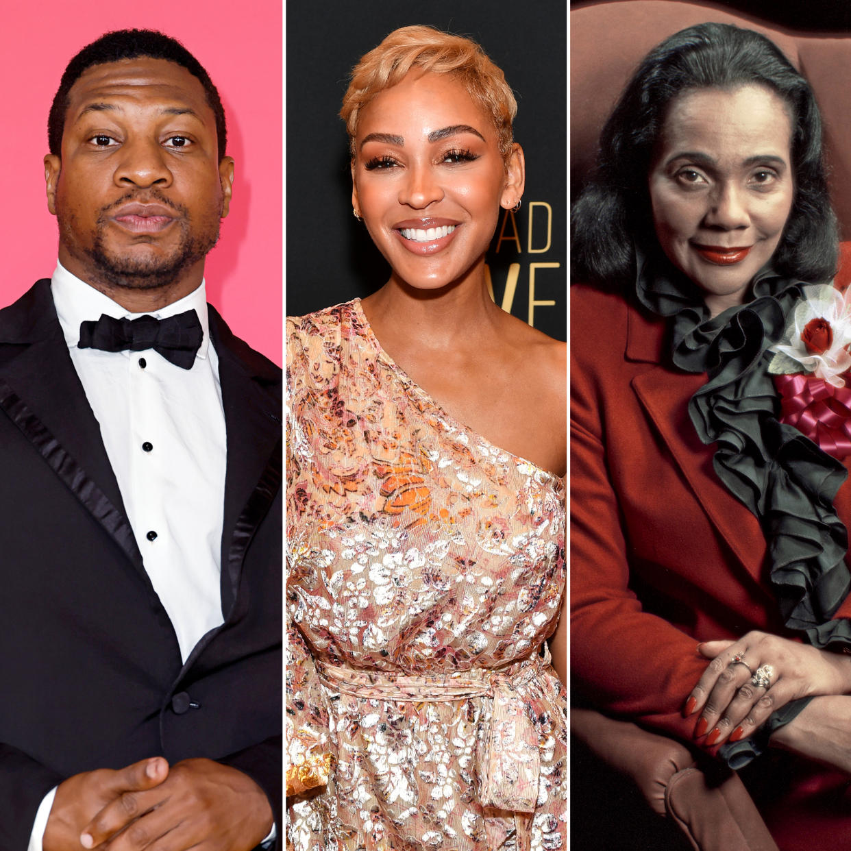 Jonathan Majors Defends Comparing Meagan Good to Coretta Scott King