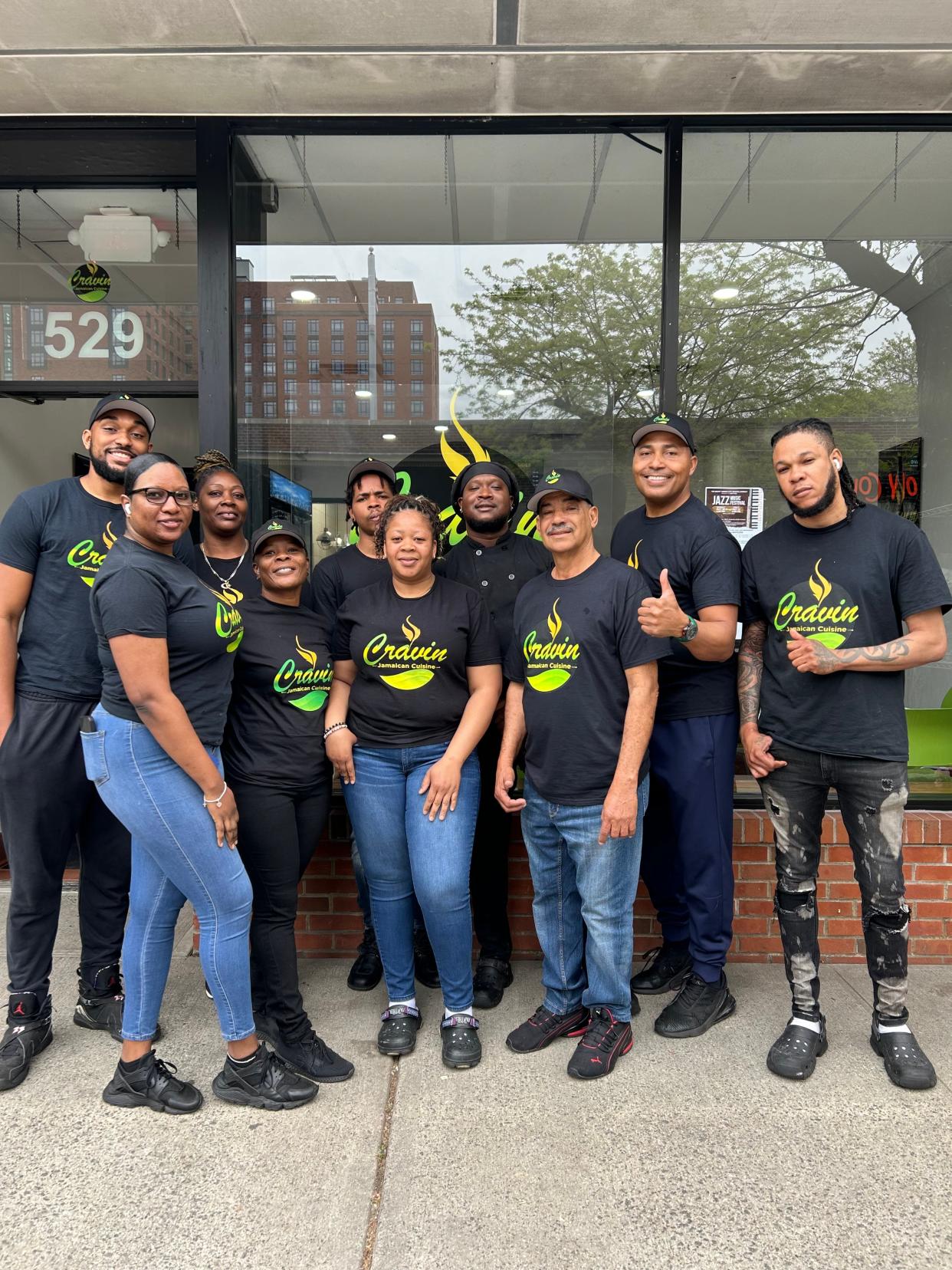 The team behind the new Cravin Jamaican in Mount Vernon. Photographed May 2024