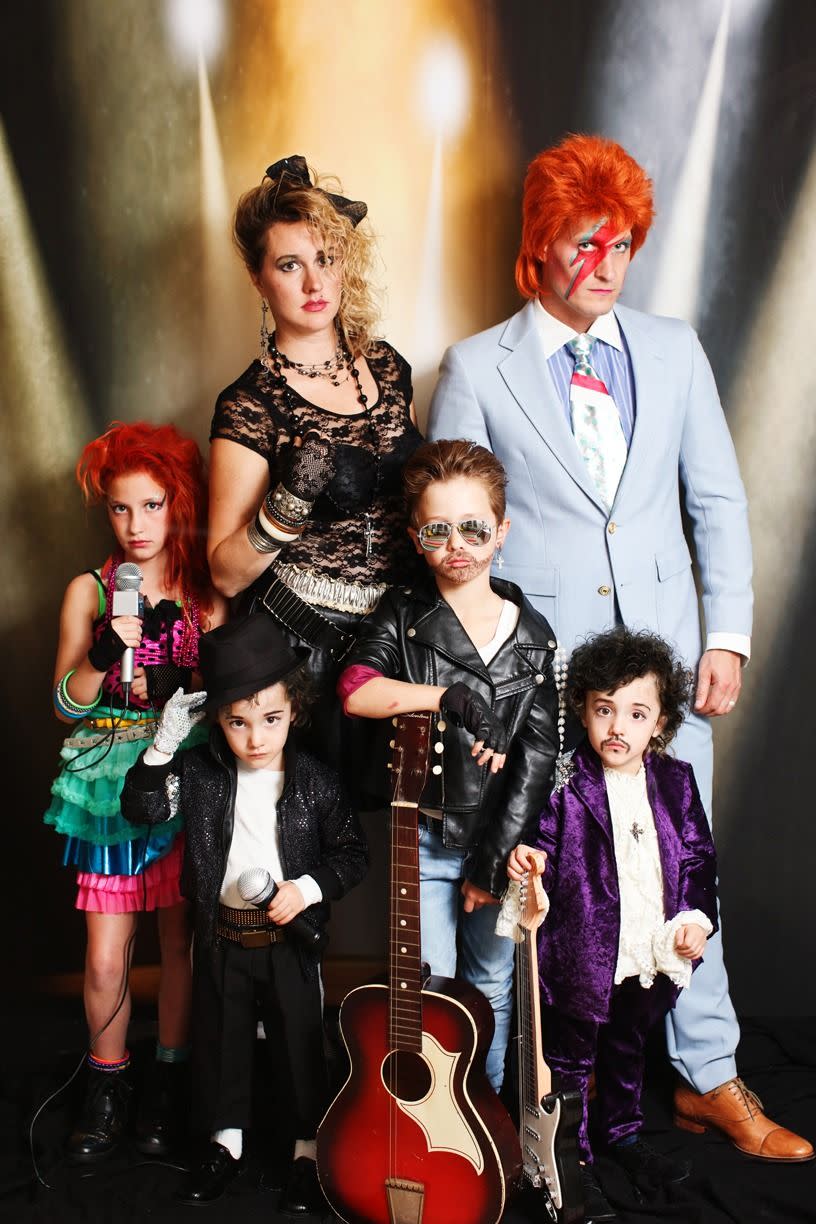 family halloween costumes 1980’s pop icons