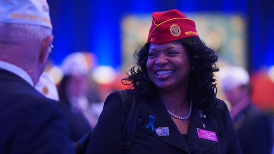 National Vice Commander Patricia Harris is the state’s first woman and African American to hold to position. Harris is a life-long Legionnaire, and is being awarded at this year’s national convention for her service to the veteran community.