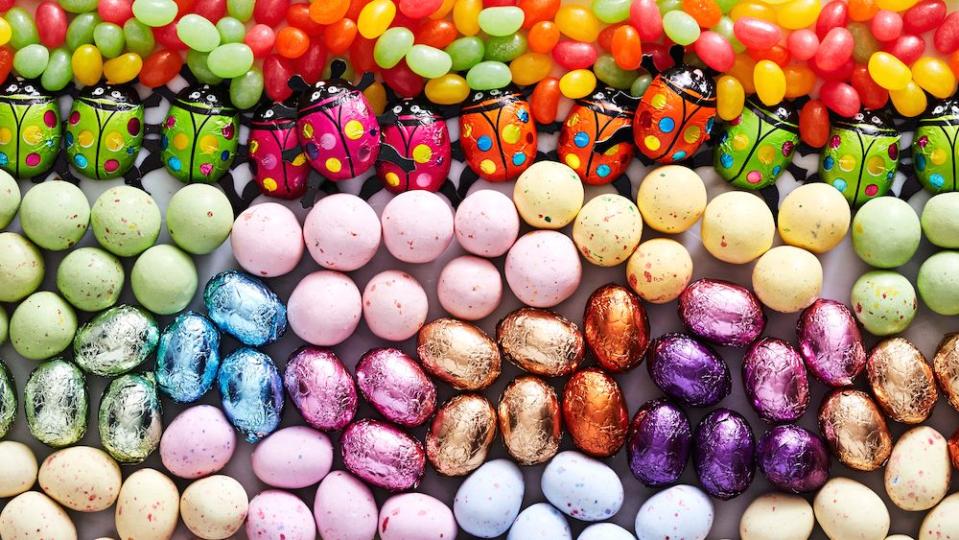 Easter Candy Background