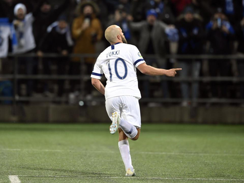 Finland striker Teemu Pukki (Lehtikuva/AFP via Getty Images)