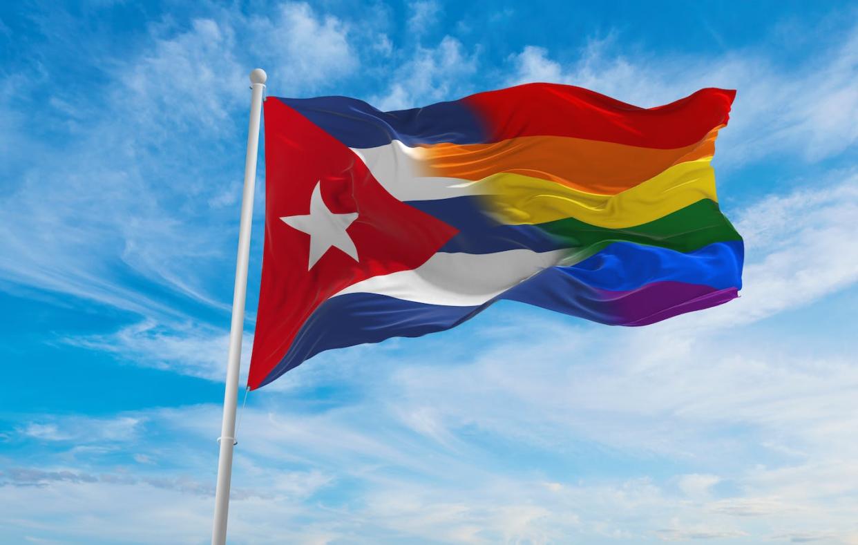 <a href="https://www.shutterstock.com/es/image-illustration/national-lgbt-flag-cuba-waving-wind-2125628843" rel="nofollow noopener" target="_blank" data-ylk="slk:Shutterstock / Maxim Studio;elm:context_link;itc:0;sec:content-canvas" class="link ">Shutterstock / Maxim Studio</a>