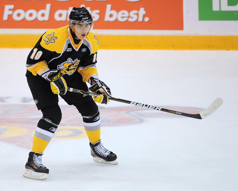 Nail Yakupov of the Sarnia Sting. Photo by Aaron Bell/CHL Images.