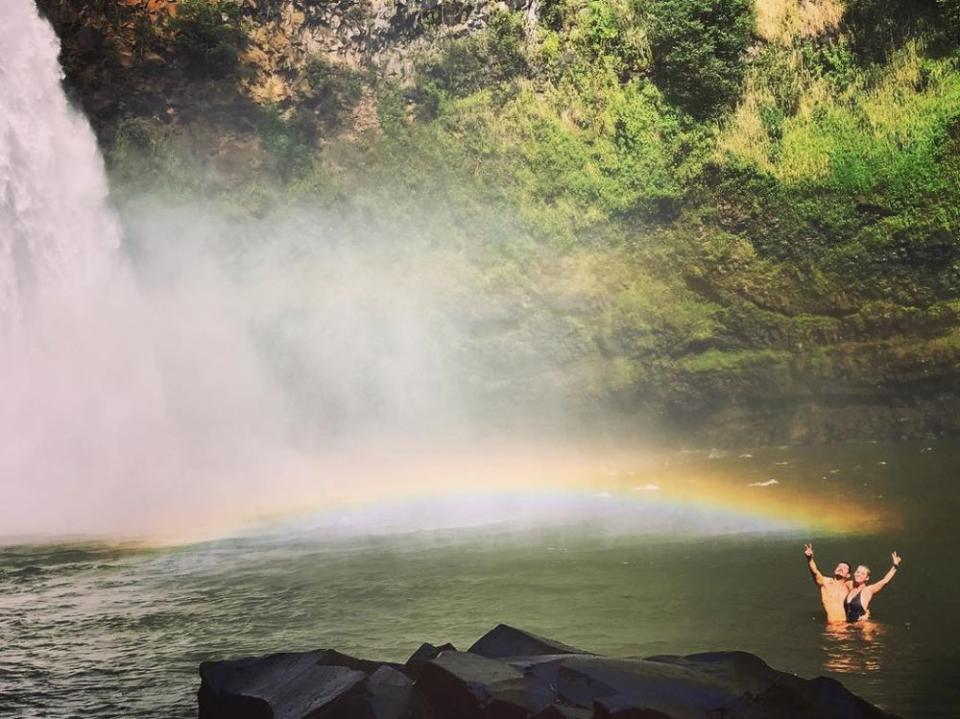 Katy Perry and Orlando Bloom Holiday Vacation Under a Rainbow