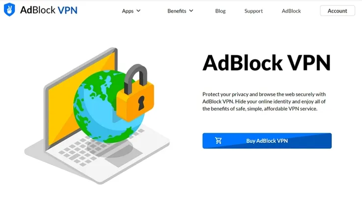  AdBlock VPN logo. 