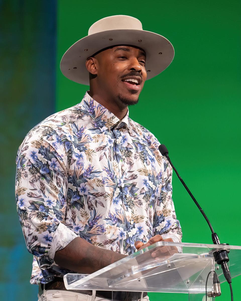 Austin native Mehcad Brooks, seen here during A Toast To Texas Film on March 10 at Troublemaker Studios, joined the cast of "Law & Order."