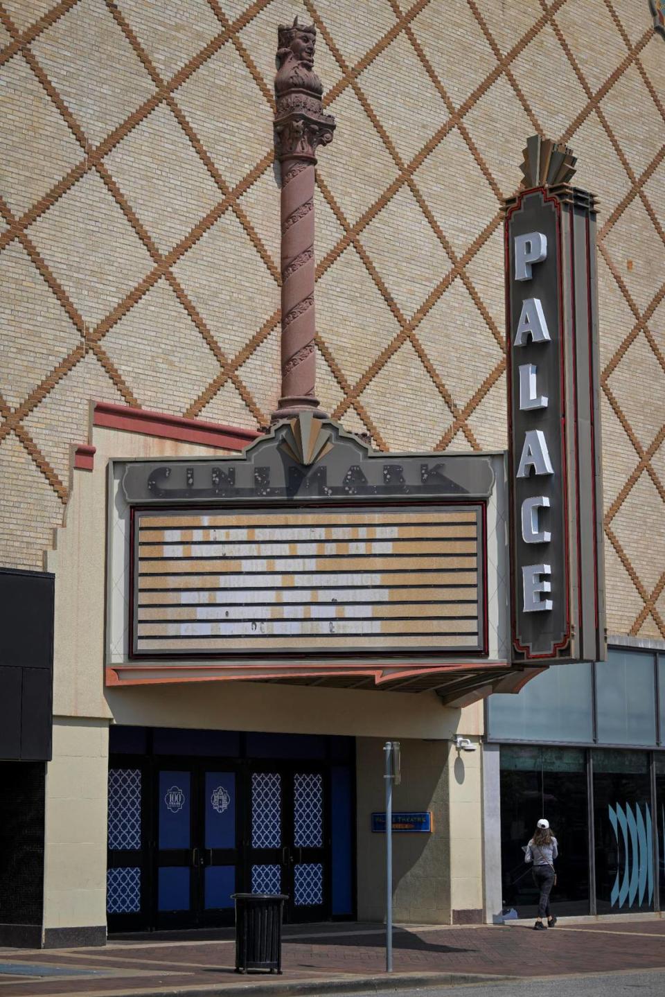The Cinemark Palace at the Plaza closed in May 2019 and has remained empty since.