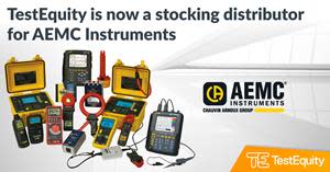 TestEquity becomes a distributor for AEMC InstrumentsAEMC’s electrical, thermal and energy measurement tools added to the lineup.