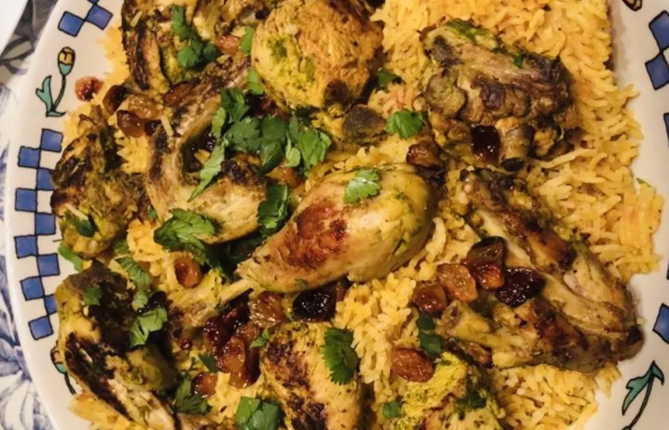 <p>Chicken Mandi is a hearty Yemeni dish that is popular throughout the Middle East. Big pieces of chicken are cooked in dry-roasted whole spices and served over a layer of fragrant basmati rice. It may sound intimidating, but it’s essentially a spruced-up plate of chicken and rice.</p> <p><a href="https://www.thedailymeal.com/chicken-mandi?referrer=yahoo&category=beauty_food&include_utm=1&utm_medium=referral&utm_source=yahoo&utm_campaign=feed" rel="nofollow noopener" target="_blank" data-ylk="slk:For the Chicken Mandi recipe, click here.;elm:context_link;itc:0;sec:content-canvas" class="link ">For the Chicken Mandi recipe, click here.</a></p>