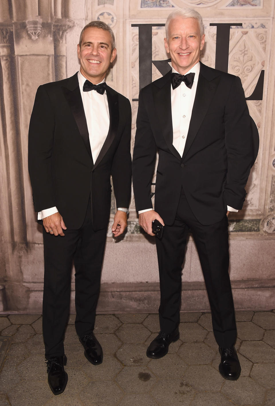 NEW YORK, NY - SEPTEMBER 07:  Andy Cohen and Anderson Cooper attend the Ralph Lauren 50th Anniversary event during New York Fashion Week at Bethesda Terrace on September 7, 2018 in New York City.  (Photo by Gary Gershoff/WireImage)