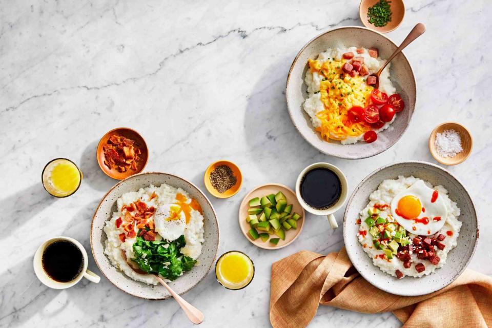 Slow-Cooker Buttermilk Grits with Toppings