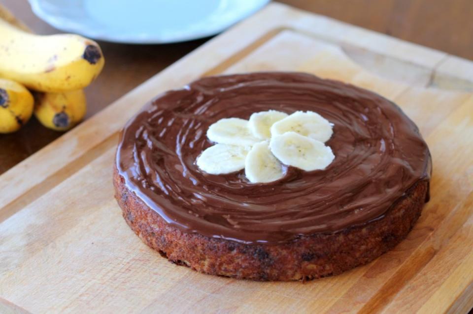 <p>This Banana Cake with Chocolate Ganache is made with almond flour and is totally paleo! It's soft and sweet, and you'll have no idea it's healthy. <a href="http://www.bakerita.com/banana-cake-with-chocolate-ganache/" rel="nofollow noopener" target="_blank" data-ylk="slk:Get the recipe here.;elm:context_link;itc:0;sec:content-canvas" class="link ">Get the recipe here.</a></p><p><strong>Related: <a href="https://parade.com/862267/brianneizzo/14-of-the-best-banana-muffin-recipes-will-make-you-go-bananas/" rel="nofollow noopener" target="_blank" data-ylk="slk:14 of the Best Banana Muffin Recipes;elm:context_link;itc:0;sec:content-canvas" class="link ">14 of the Best Banana Muffin Recipes</a></strong></p>