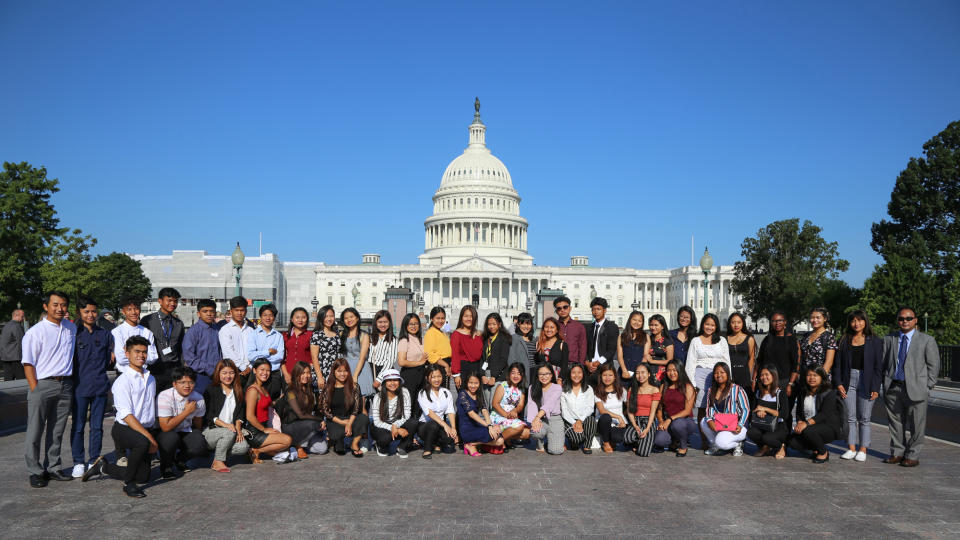 Members of Indiana’s Burmese Community Institute during a group trip to Washington D.C. Courtesy Burmese Community Institute. (Courtesy Elaisa Vahnie)