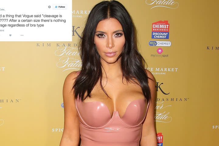 Vogue UK Cleavage Over, 70s Boob Trend Hide Big Breasts