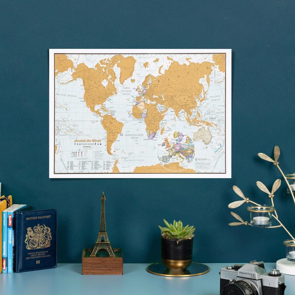 Scratch-Off World Travel Map