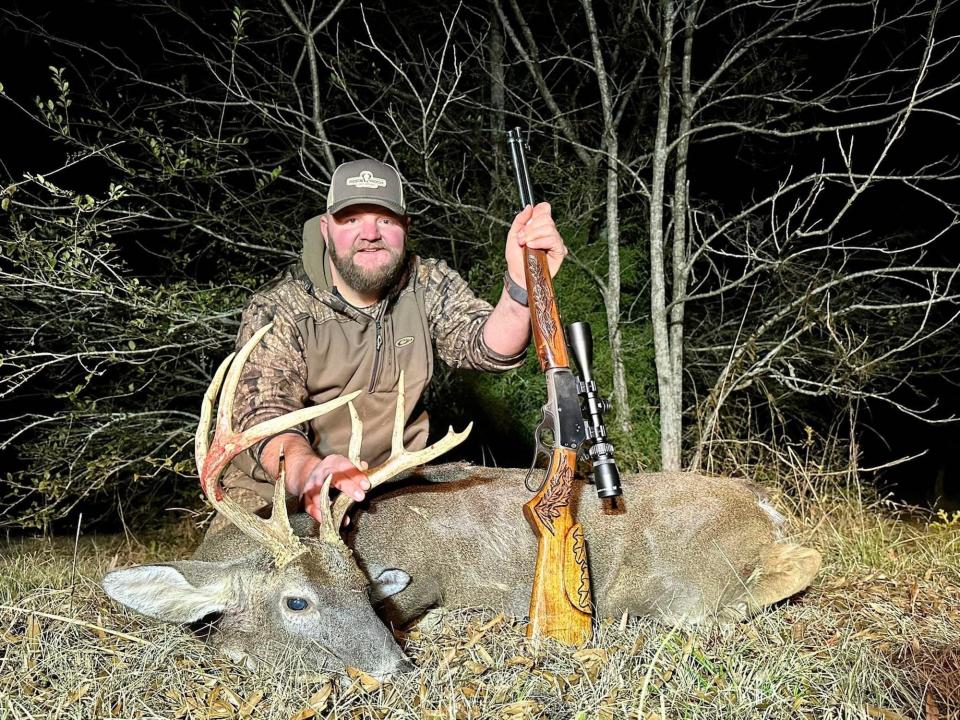 After a 30-year journey, Jay Stokes of Louisville, harvested a mature buck with a .30-30 rifle passed down to him by his father.