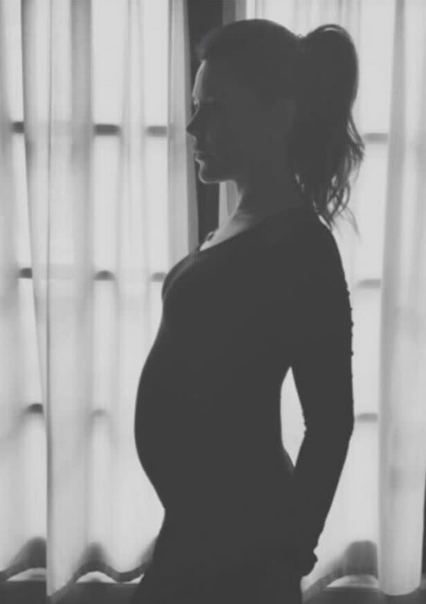 Danielle confirmed her pregnancy yesterday.