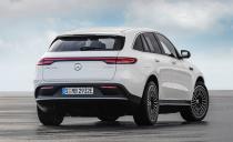 <p>The EQC will only be available as an EQC400 4Matic at launch, with an 80.0-kWh battery pack, two electric motors making 402 horsepower and 564 lb-ft of torque, and all-wheel drive. But Gebel said that it would be extremely easy to introduce a rear-wheel-drive model with less power or a higher-output model. Different motors and battery packs are possible, and he said that "the EQ brand will work for AMG." Fingers crossed that we eventually see an AMG version with typically absurd power levels.</p>
