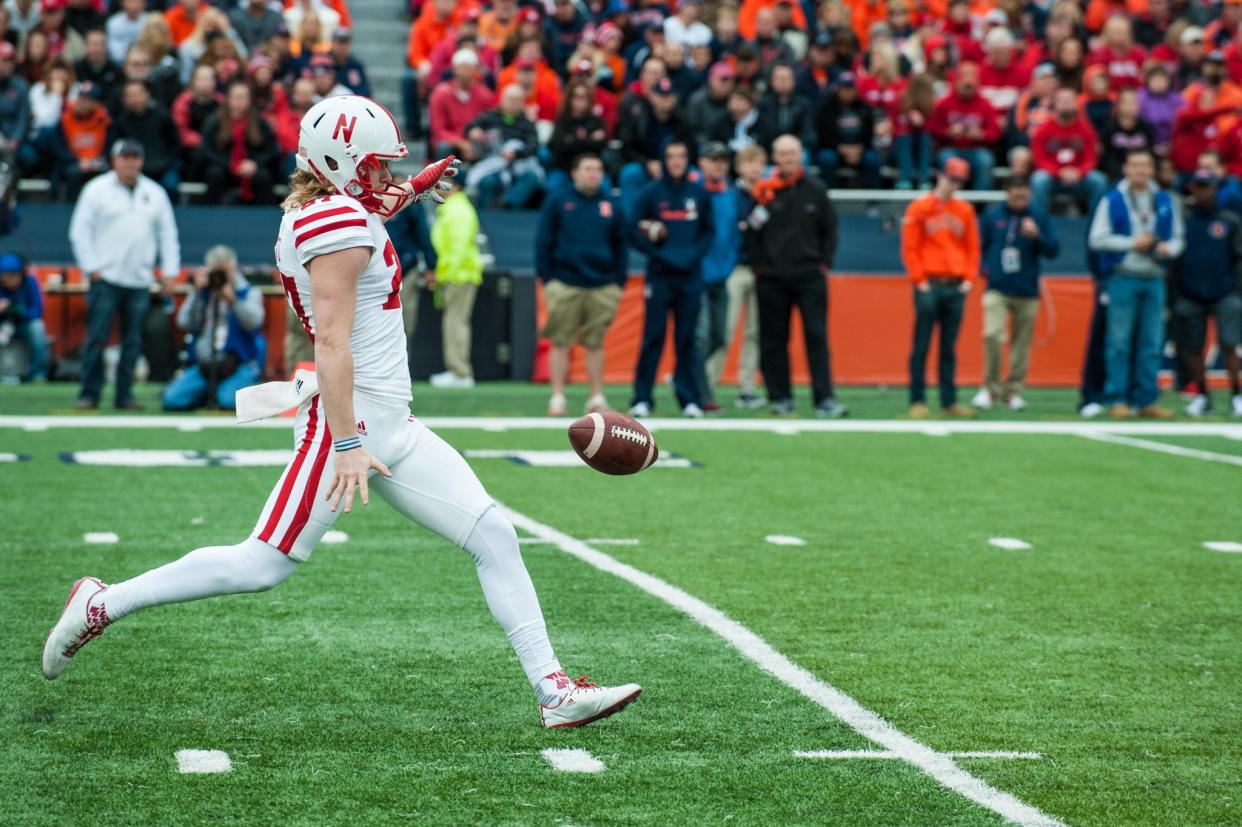 Foltz averaged 44.2 yards per punt in 2015 (Getty). 