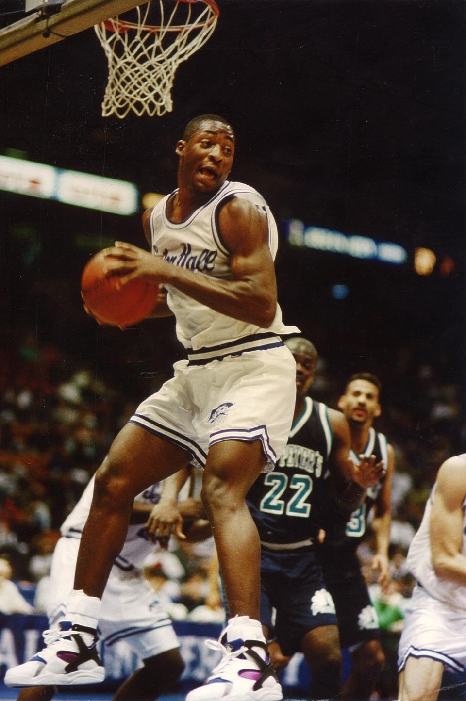 Adrian Griffin during his Seton Hall playing days